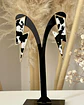 Aros Maxi Rayo Leopardo Cow Print Gold - Miniatura 1