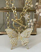 Collar Maxi Mariposa Circones punto de luz gold - Miniatura 2
