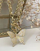 Collar Maxi Mariposa Circones punto de luz gold - Miniatura 3