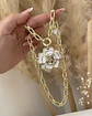 Collar Maxi Camelia Eslabones mixtos grandes Gold - Miniatura 3