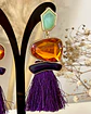 Maxi Aros Flecos y Cristales Ámbar y Morado Gold - Miniatura 4