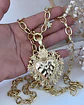 Collar XL Maxi Corazon Barroco Punto luz Gold - Miniatura 7