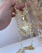 Collar XL Maxi Corazon Barroco Punto luz Gold - Miniatura 8