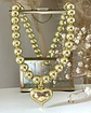 Collar Maxi Balines Corazón Inflado Gold - Miniatura 4