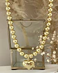 Collar Maxi Balines Corazón Inflado Gold - Miniatura 5