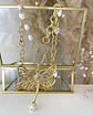 Collar XL Libélula eslabones mixtos perlas y gold - Miniatura 7
