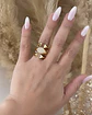 Anillo Triple Banda Abierto Circones Gold - Miniatura 6