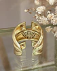 Anillo Triple Banda Abierto Circones Gold - Miniatura 4