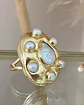 Maxi Anillo Macizo Perlas Model Italiano Gold - Miniatura 6