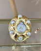 Maxi Anillo Macizo Perlas Model Italiano Gold - Miniatura 2