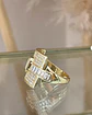 Anillo Verona con Cintillo de Cristales y circones gold  - Miniatura 4