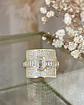 Anillo Verona con Cintillo de Cristales y circones gold  - Miniatura 7