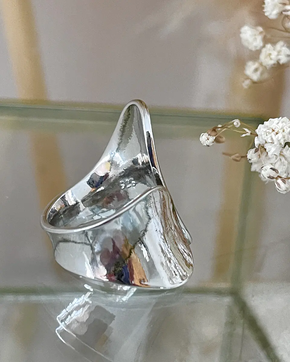 Anillo Abstracto Lia Silver  4