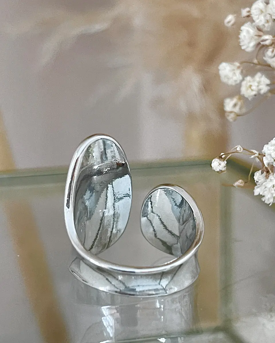 Anillo Abstracto Lia Silver  5