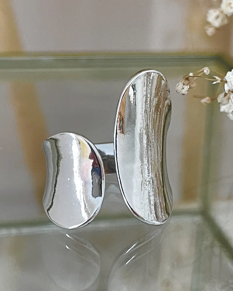 Anillo Abstracto Lia Silver  7