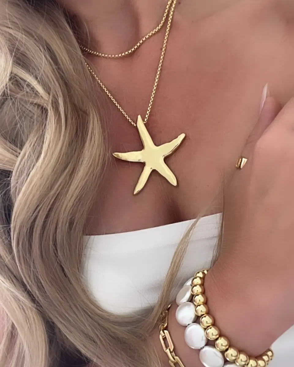 Collar XL Maxi Estrella Marina Gold 5