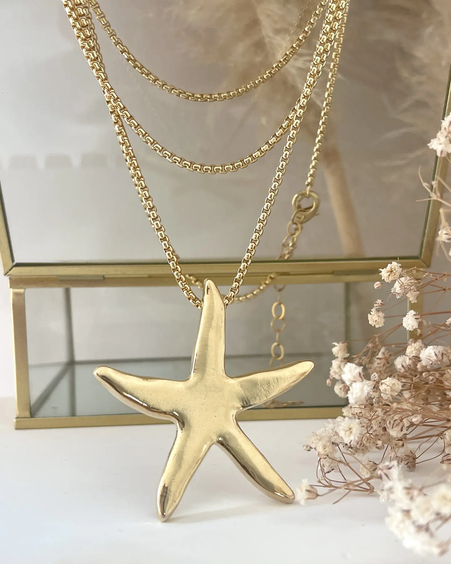 Collar XL Maxi Estrella Marina Gold 2