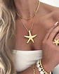 Collar XL Maxi Estrella Marina Gold - Miniatura 1