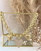 Collar Trío de Corazones Eslabones dobles Gold - Miniatura 10