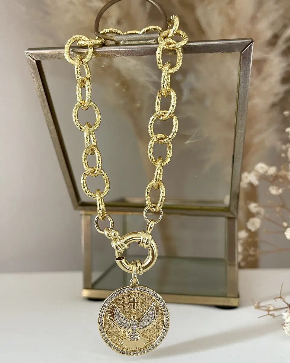 Pulsera Medalla Fénix Circones gold  5