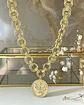 Collar Maxi Medalla Espíritu  Santo maxi eslabones dobles gold - Miniatura 3