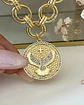 Collar Maxi Medalla Espíritu  Santo maxi eslabones dobles gold - Miniatura 4