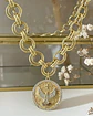 Collar Maxi Medalla Espíritu  Santo maxi eslabones dobles gold - Miniatura 5