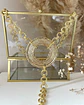 Collar Maxi Círculo Acanalado Maxi eslabones dobles gold  - Miniatura 2