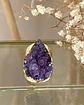 Anillo Maxi Amatista Drusa Gold - Miniatura 4