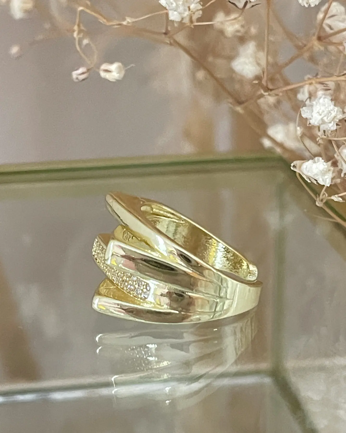 Anillo Cintillo Bari Circones Gold 3