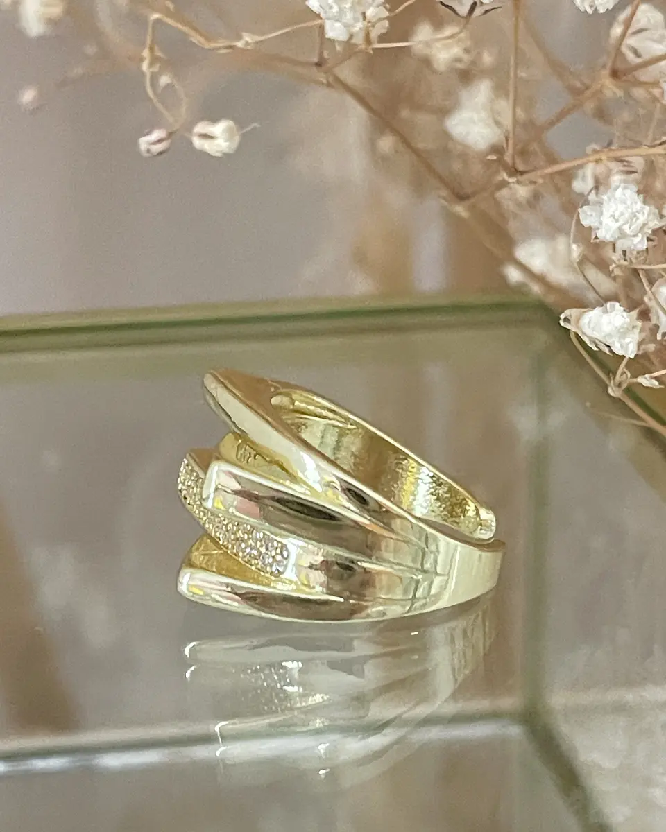 Anillo Cintillo Bari Circones Gold 3