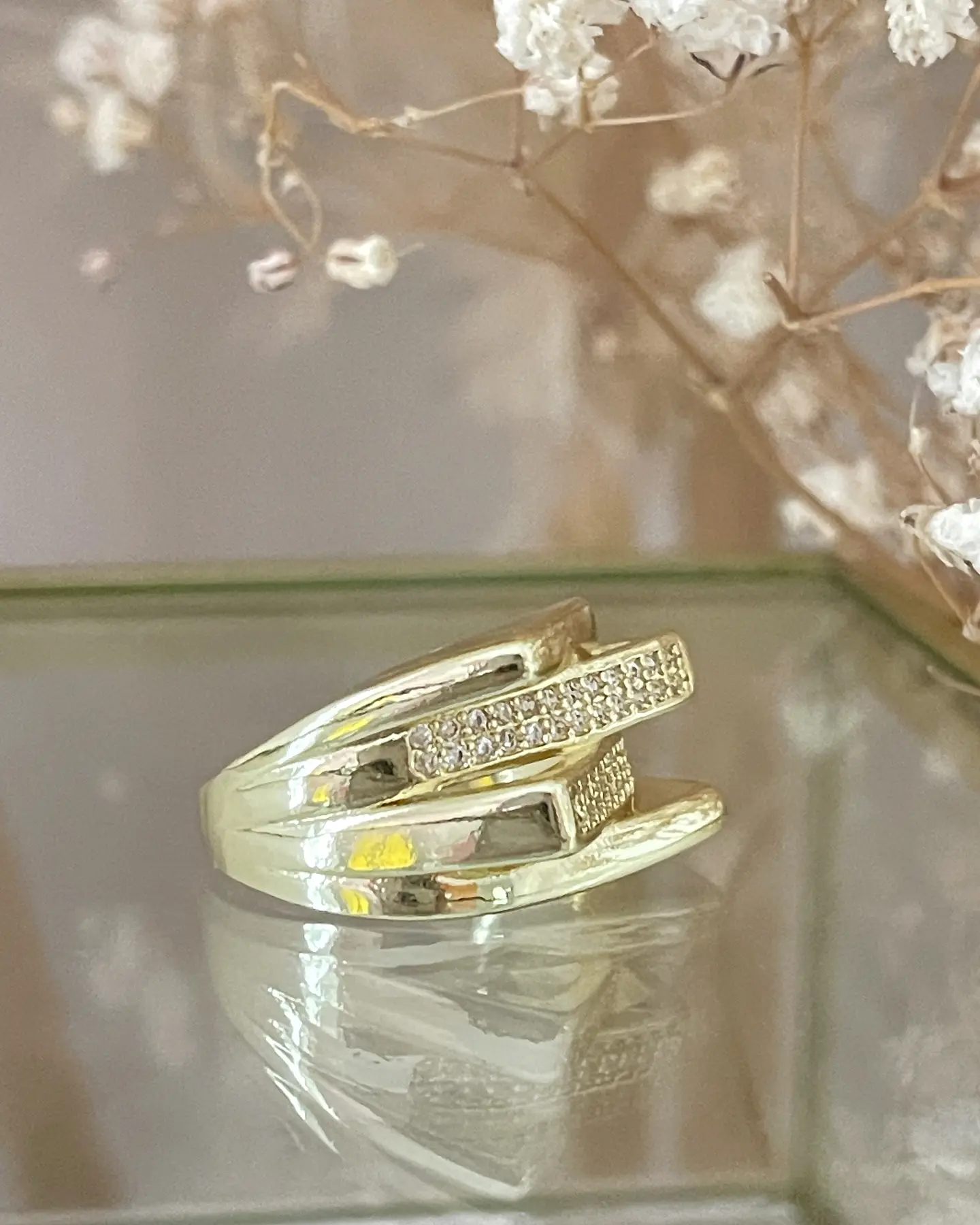 Anillo Cintillo Bari Circones Gold 4