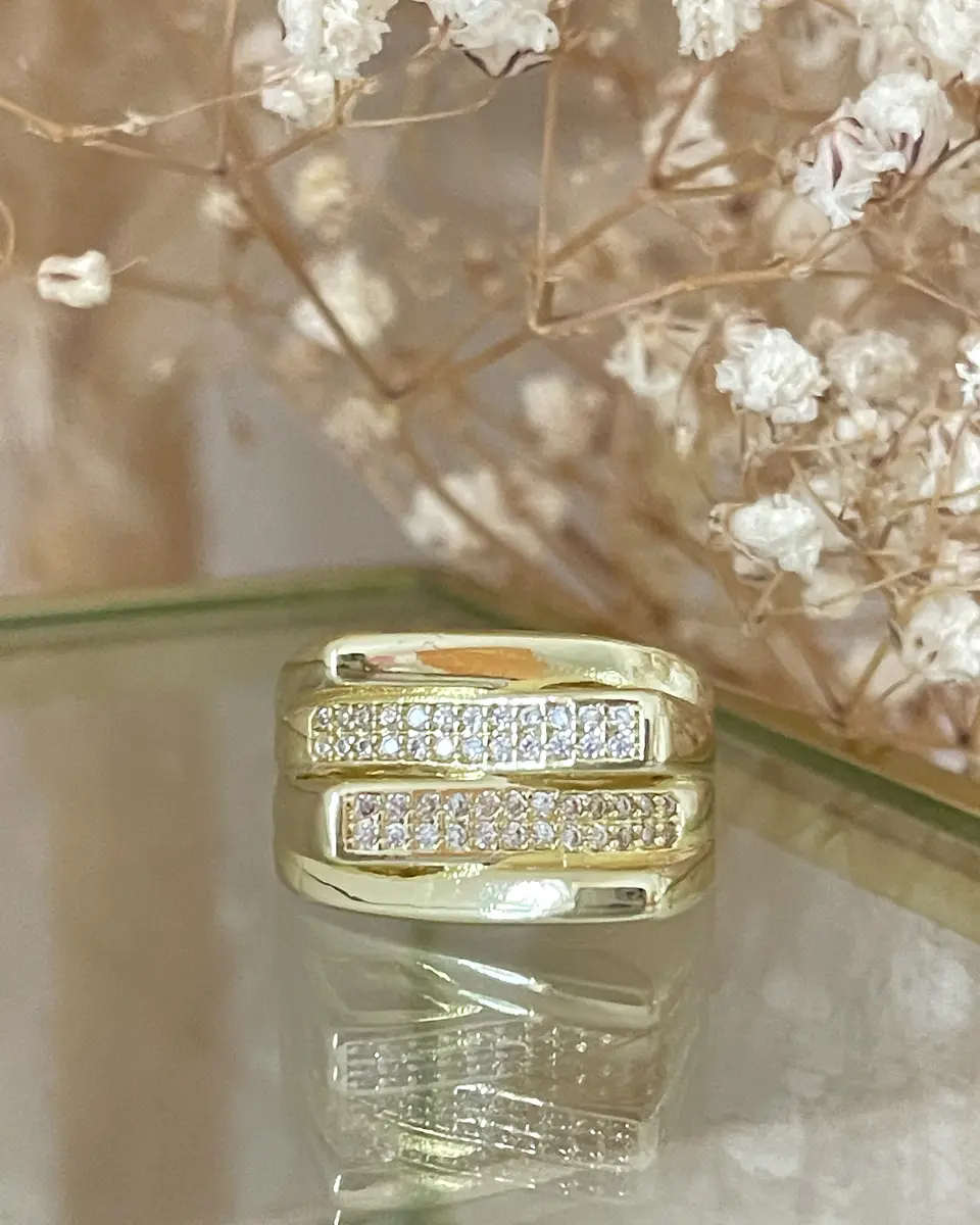 Anillo Cintillo Bari Circones Gold 5