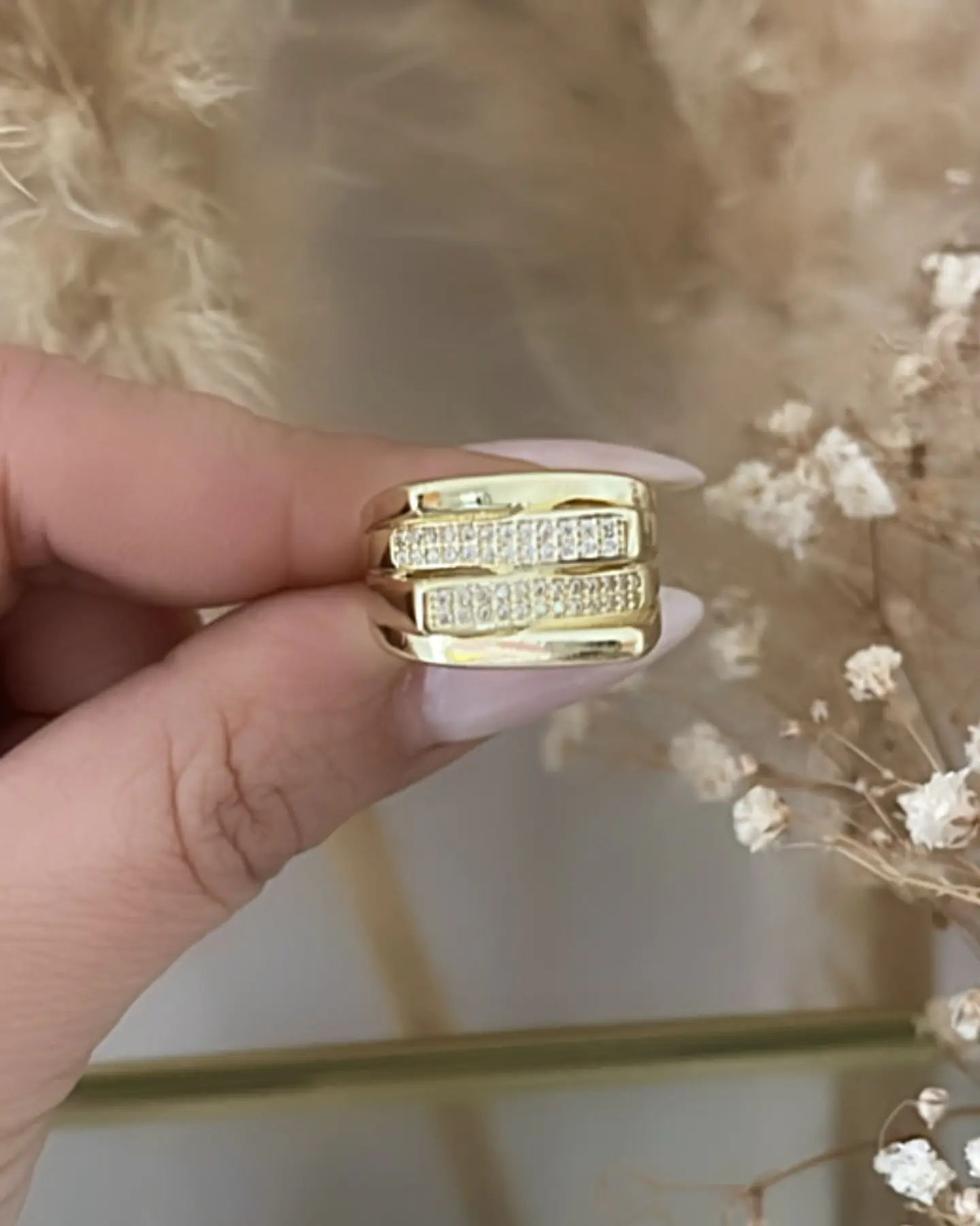 Anillo Cintillo Bari Circones Gold 6