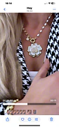 Collar Maxi Camelia Eslabones mixtos perlas Gold - Miniatura 5