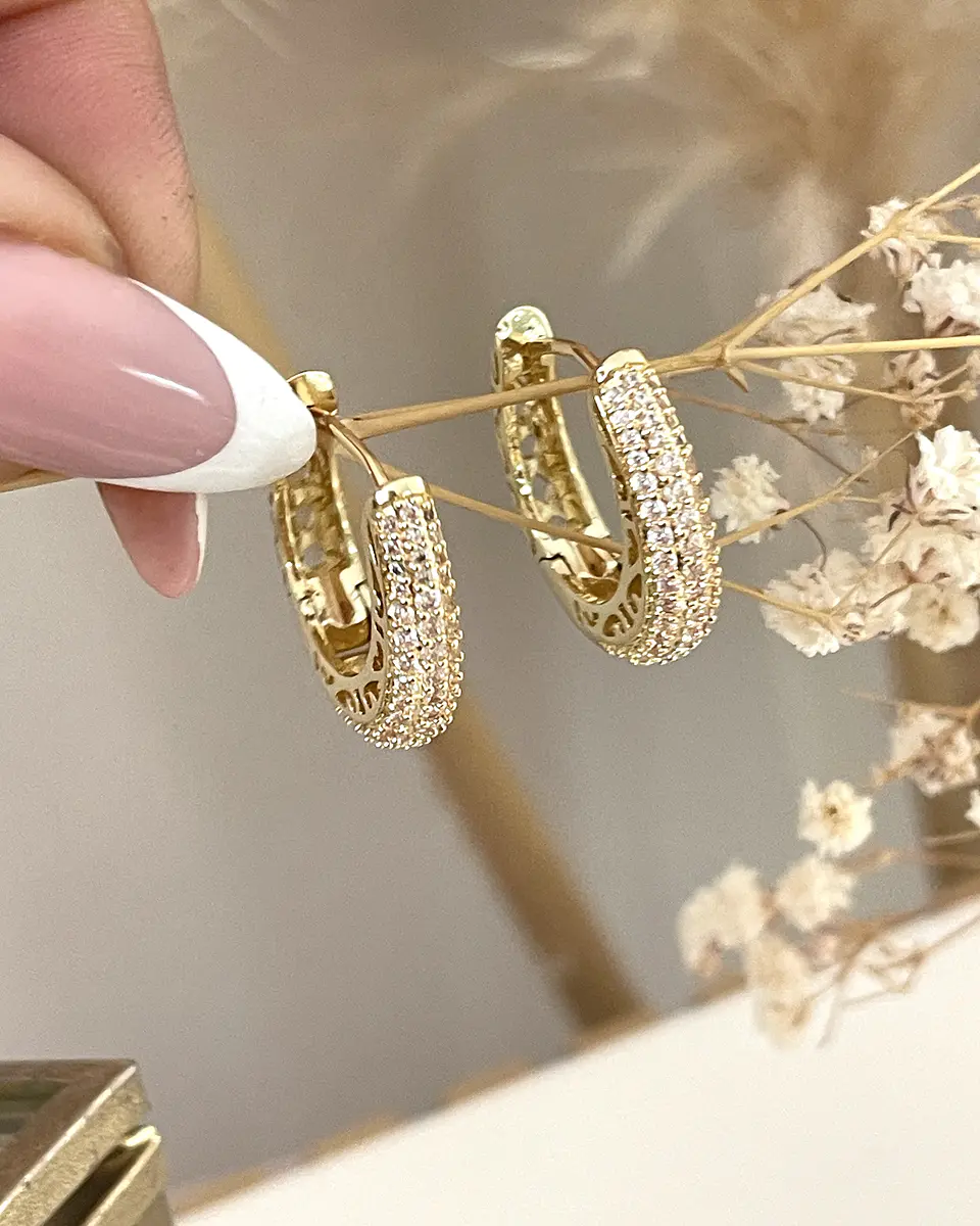 Aros Argolla Circones Gold 5