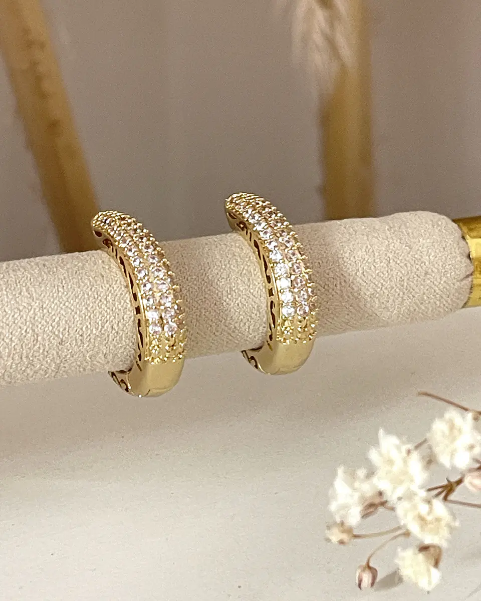 Aros Argolla Circones Gold 6