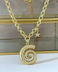 Collar Caracola punto de luz estrella gold - Miniatura 3