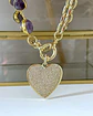 Collar Amatistas Corazón Circones Gold - Miniatura 3