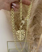 Collar XL Maxi Hoja eslabones mixtos gold - Miniatura 7