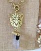Collar XL Maxi Jaguar Péndulo Turmalina y Cuarzo  - Miniatura 4