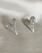 Aros Corazon Inflado Stiletto Circones Silver - Miniatura 3