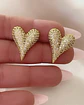 Aros Corazón Inflado Stiletto Circones Gold - Miniatura 4
