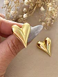 Aros Corazón Inflado Stiletto Gold - Miniatura 1