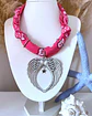 Collar Bandana Fucsia Maxi Alas Silver - Miniatura 2