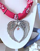 Collar Bandana Fucsia Maxi Alas Silver - Miniatura 6