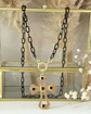 Collar Maxi Cruz eslabones Grafito Black - Miniatura 6