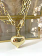 Collar XL Corazón Lariat Gold - Miniatura 2