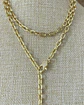 Collar XL Corazón Lariat Gold - Miniatura 3