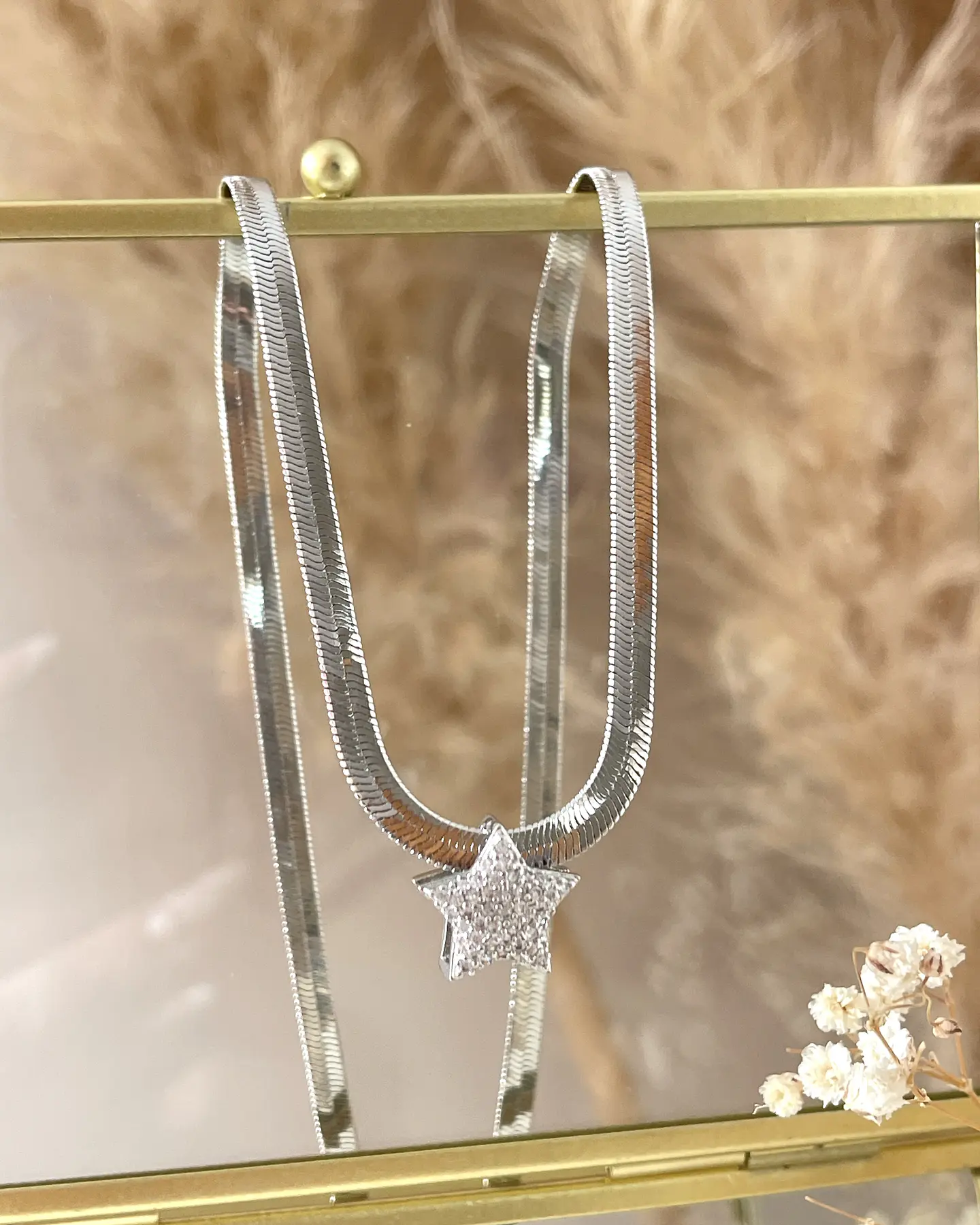 Collar Cinta Estrella Circones Silver 3